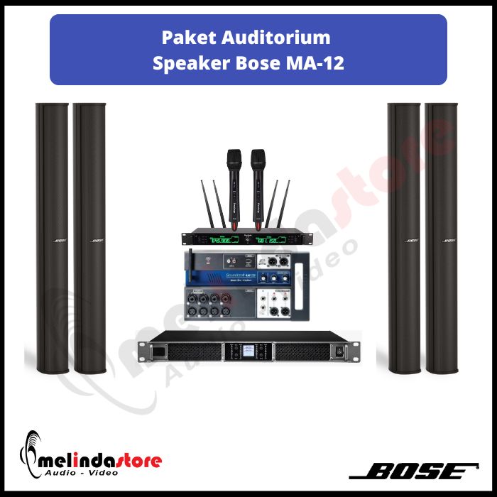 Paket Auditorium Speaker Bose MA-12 | 4 Speaker
